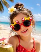 Niedliche Kinder-Cartoon-UV400-Sonnenbrille – bunte Outdoor-Sonnenschutzbrille