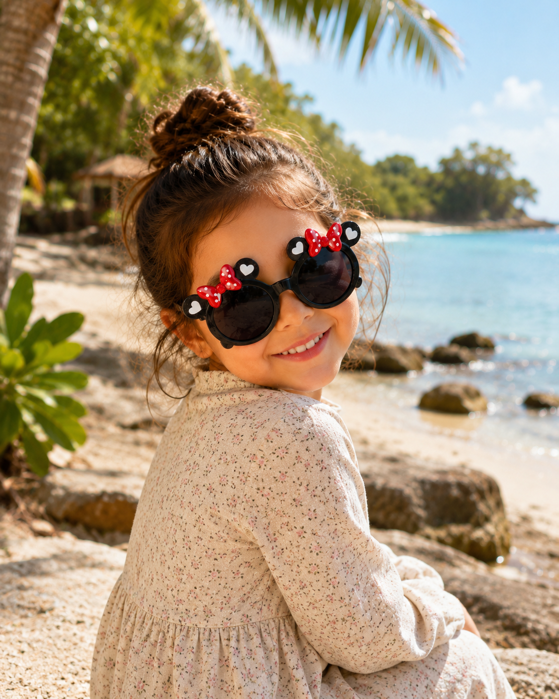 Cute Kids Cartoon UV400 Sunglasses - Colourful Outdoor Sun Protection Shades