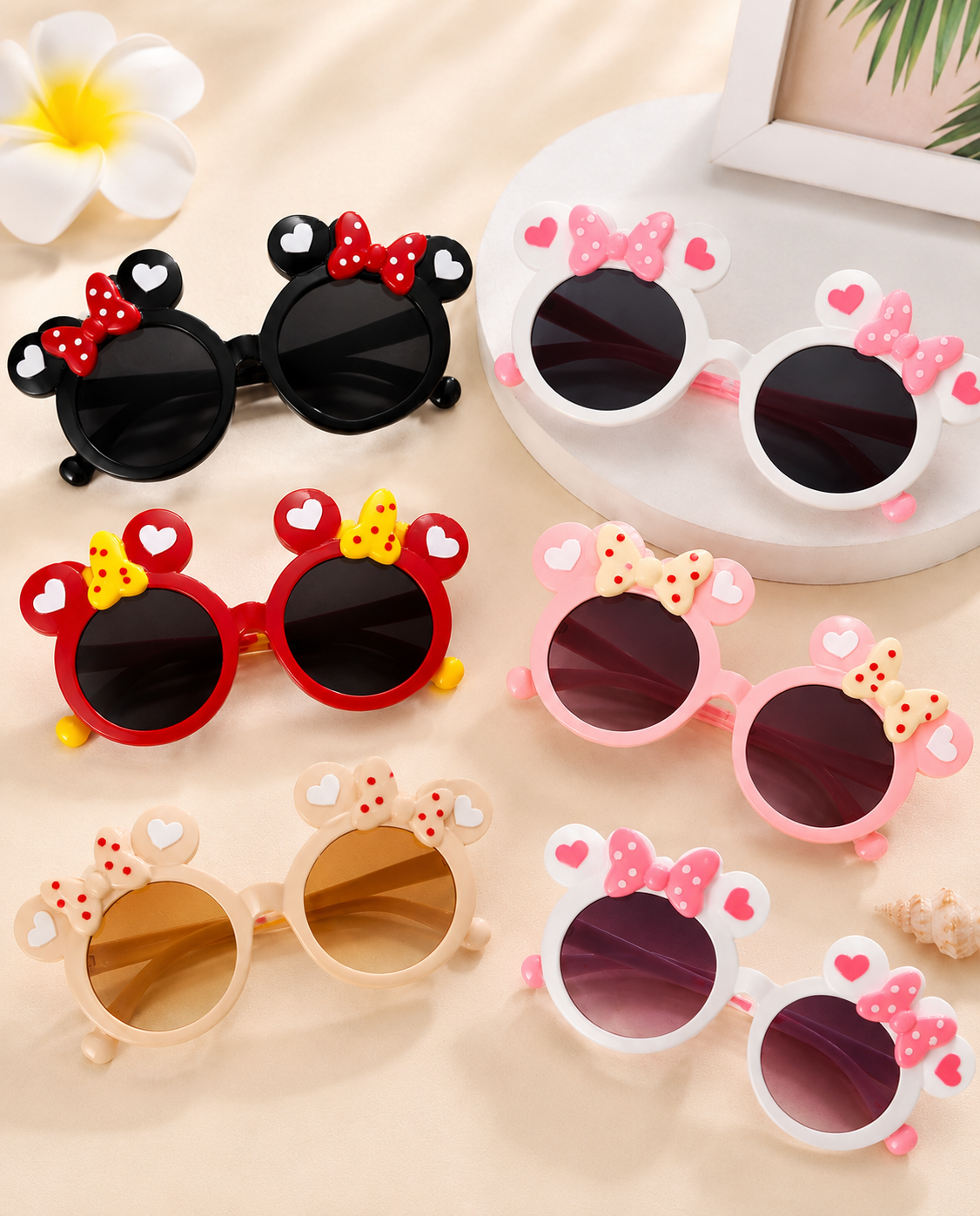 Cute Kids Cartoon UV400 Sunglasses - Colourful Outdoor Sun Protection Shades