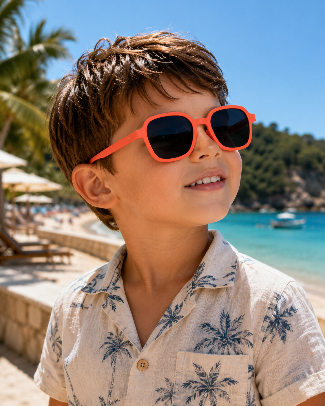 Handsome Boys Sunglasses - Trendy Square Frame Summer Shades
