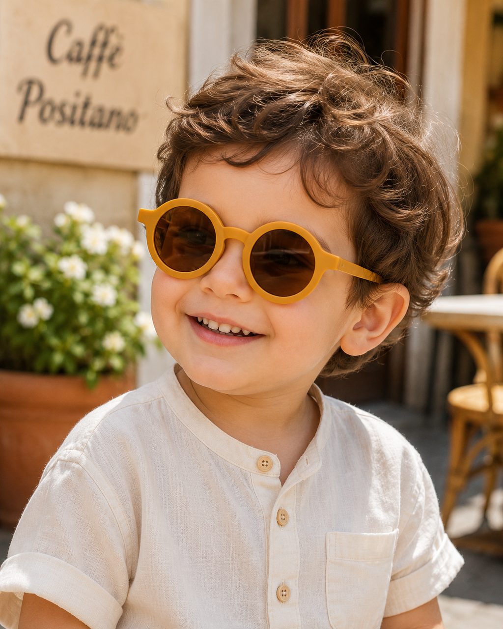 Kinder Matte Macaron Sommer Sonnenbrille - Stilvolle UV-Schutz Brille für Jungen