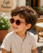 Kinder Matte Macaron Sommer Sonnenbrille - Stilvolle UV-Schutz Brille für Jungen
