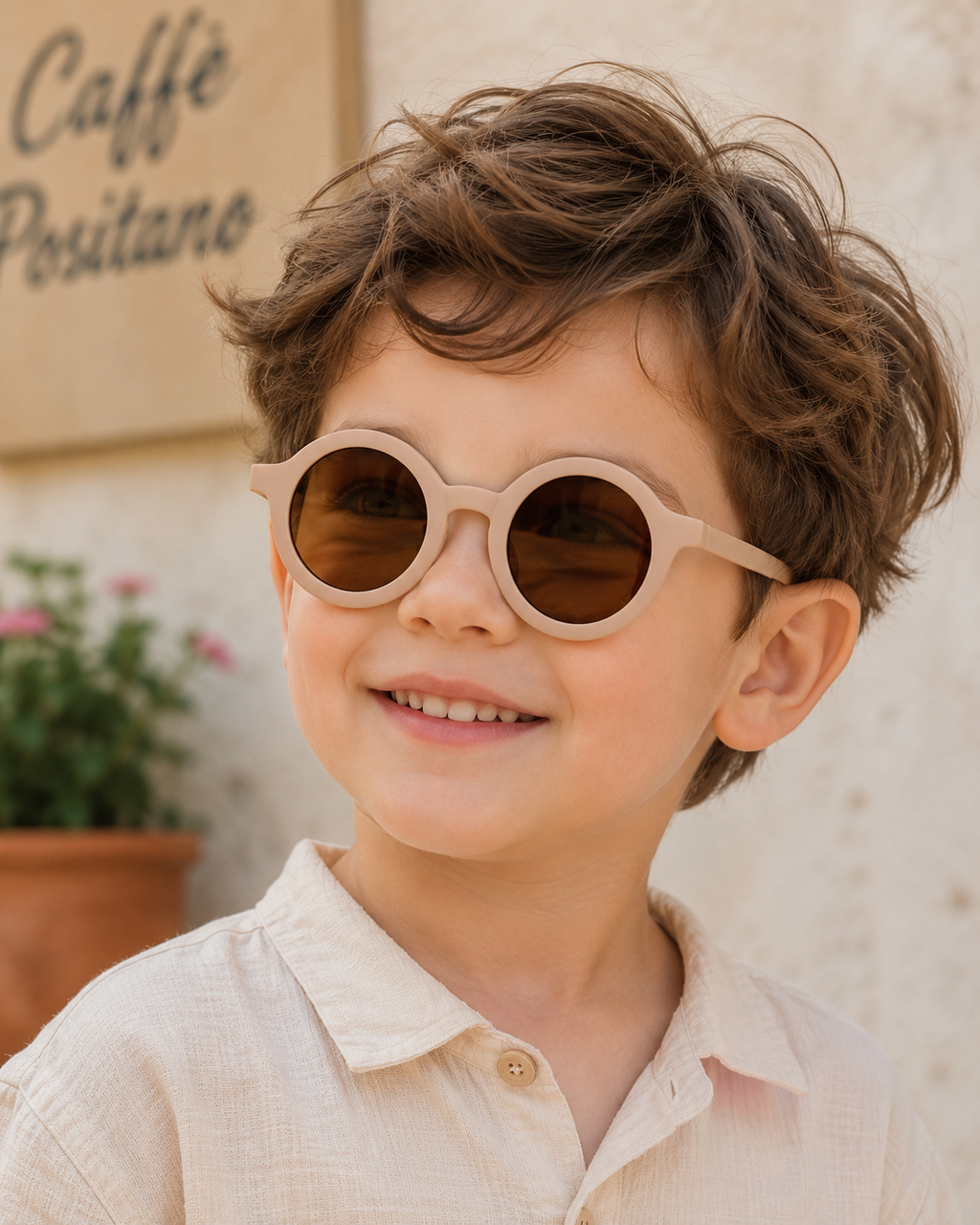 Kinder Matte Macaron Sommer Sonnenbrille - Stilvolle UV-Schutz Brille für Jungen