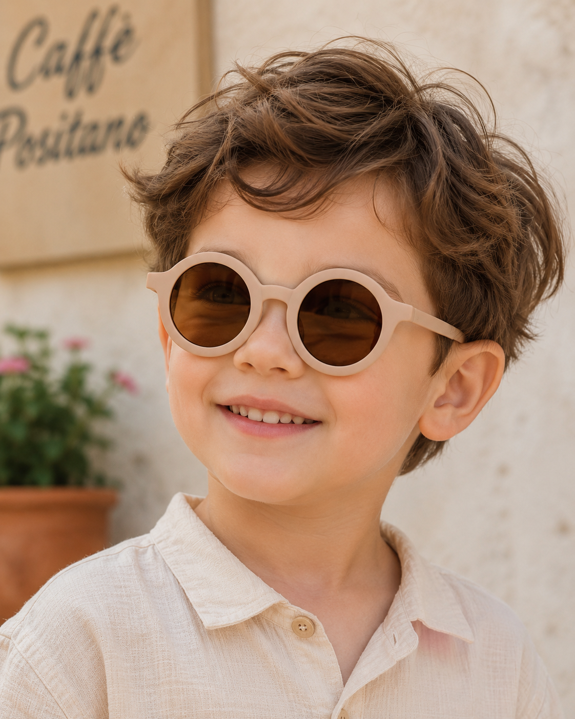 Kinder Matte Macaron Sommer Sonnenbrille - Stilvolle UV-Schutz Brille für Jungen