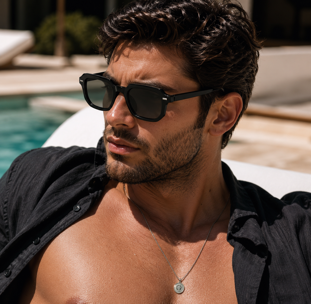 Luxury Retro Rivet UV400 Sunglasses