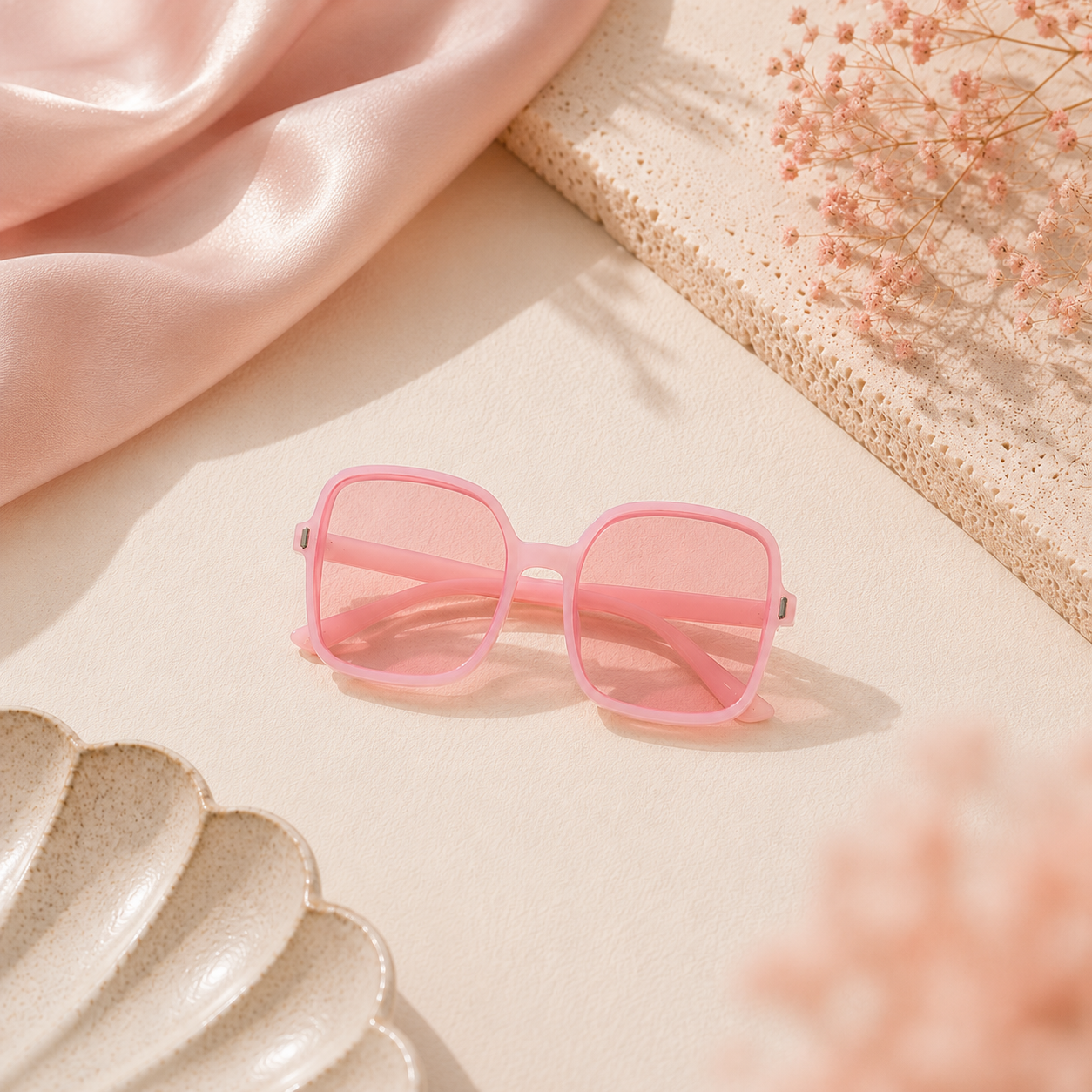 Luxury Vintage Oversized Square Sunglasses for Women