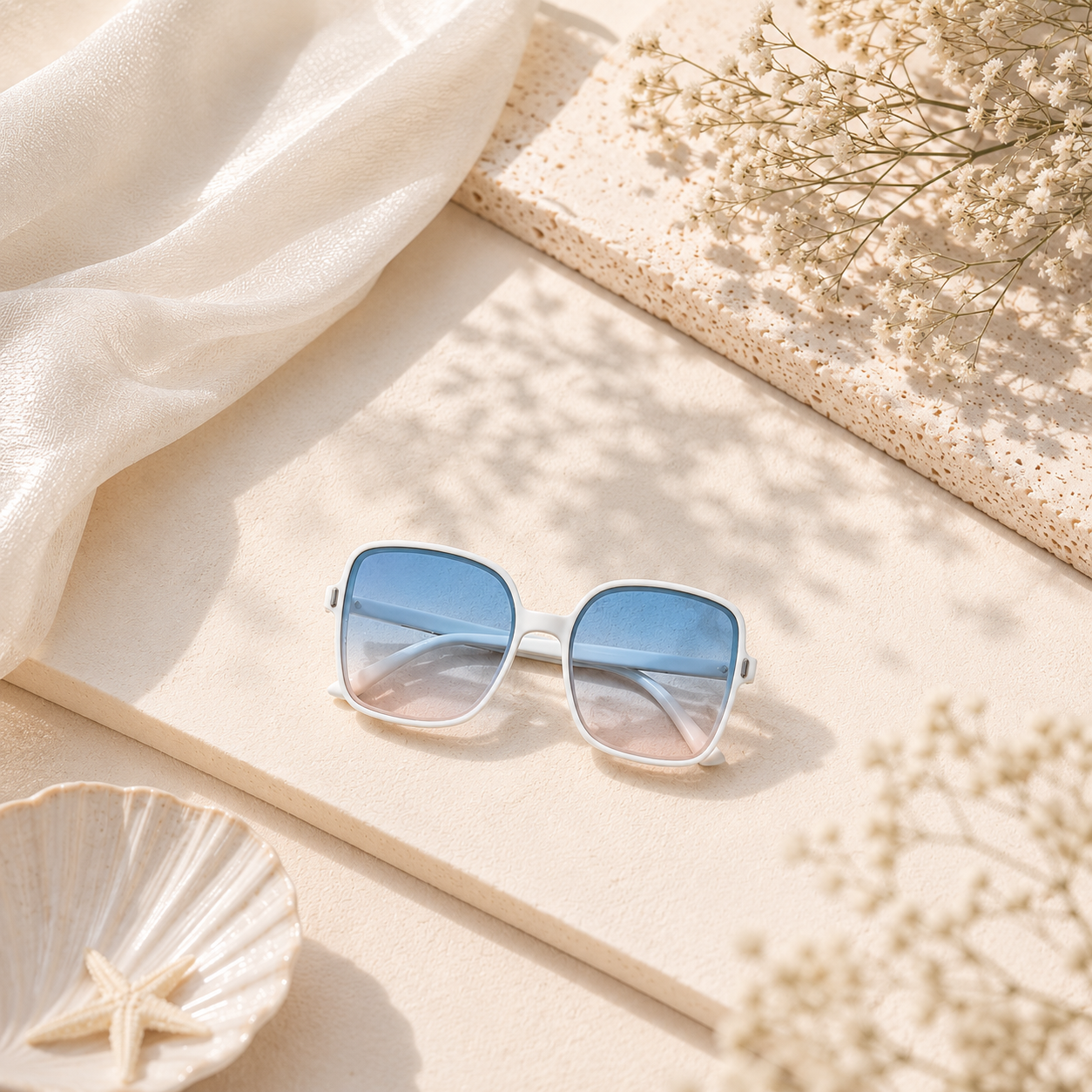 Luxury Vintage Oversized Square Sunglasses for Women