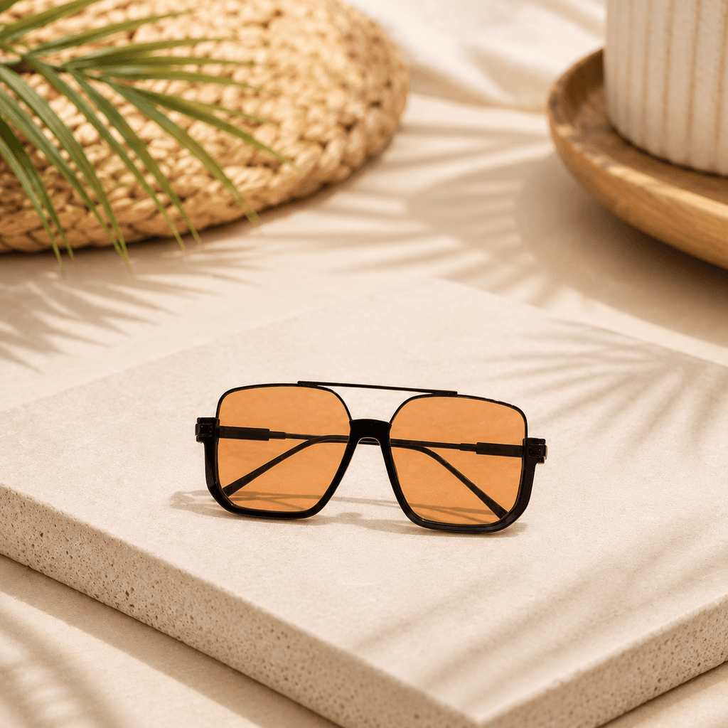 Luxury Vintage Oversized Sunglasses UV400 Square Shades