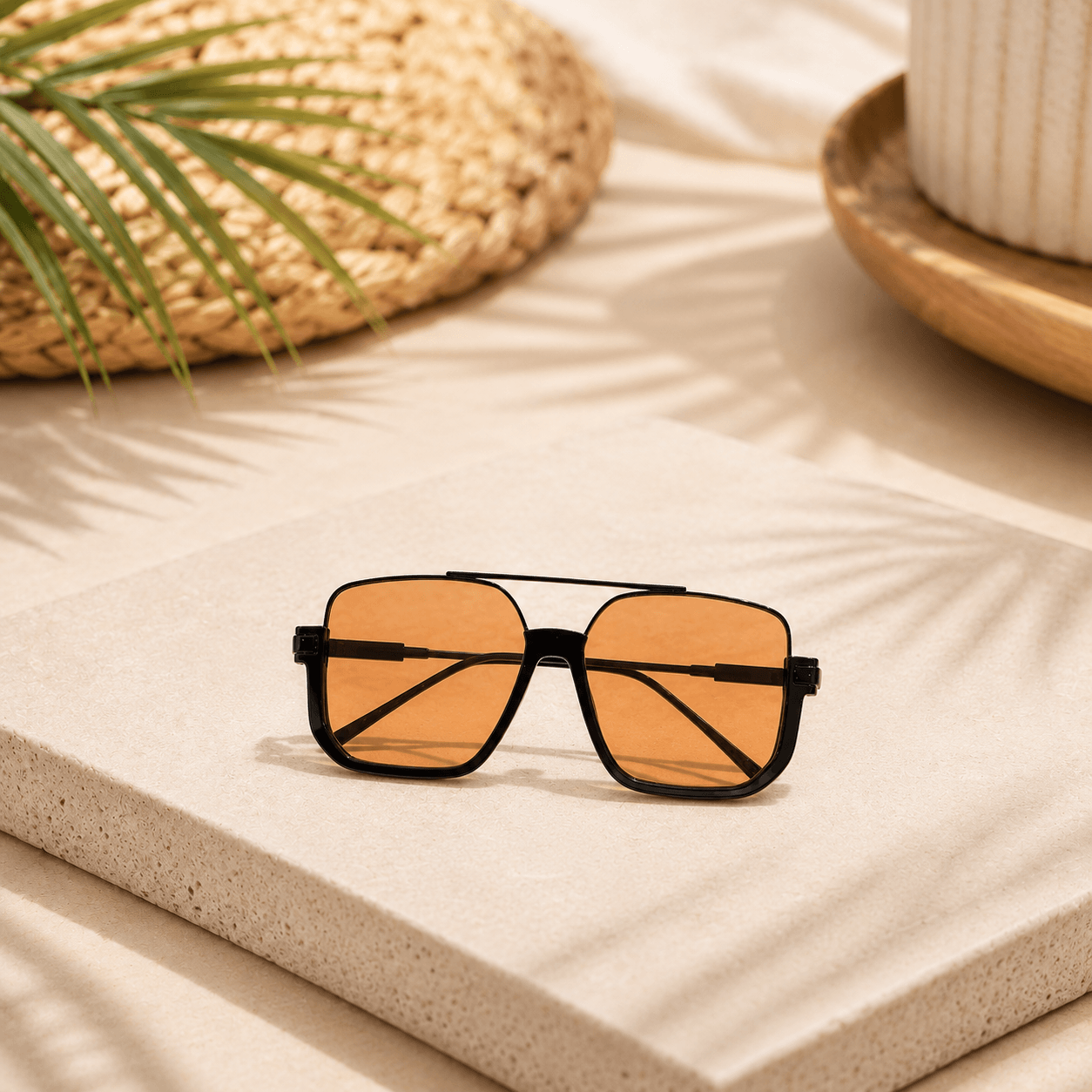 Luxury Vintage Oversized Sunglasses UV400 Square Shades