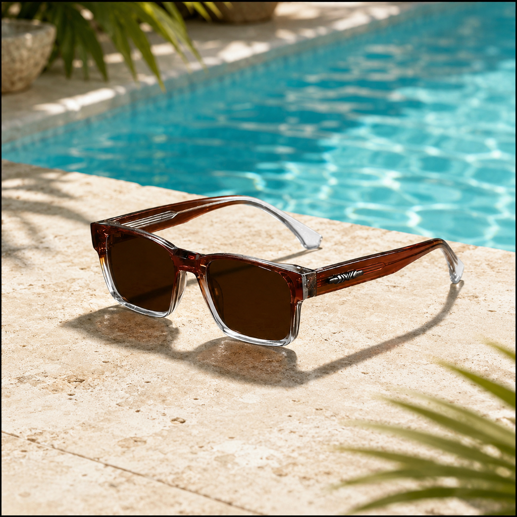 Polarisierte Premium-Herren-Sonnenbrille (eckig)