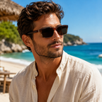 Polarisierte Premium-Herren-Sonnenbrille (eckig)