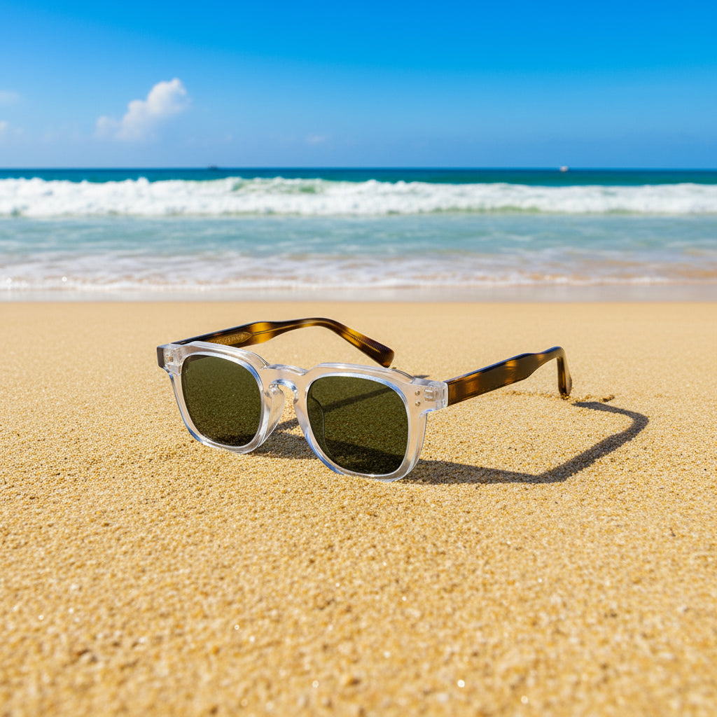 Unisex Retro Sonnenbrille mit kleinem quadratischem Rahmen