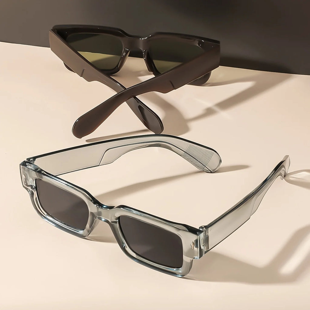 Unisex Retro Quadratische Sonnenbrille