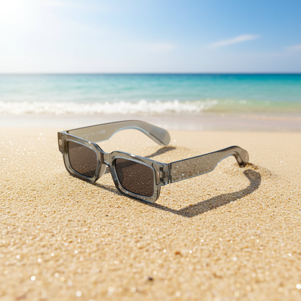 Unisex Retro Quadratische Sonnenbrille