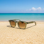 Unisex Retro Sonnenbrille mit kleinem quadratischem Rahmen