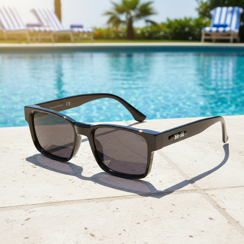 Polarisierte Premium-Herren-Sonnenbrille (eckig)