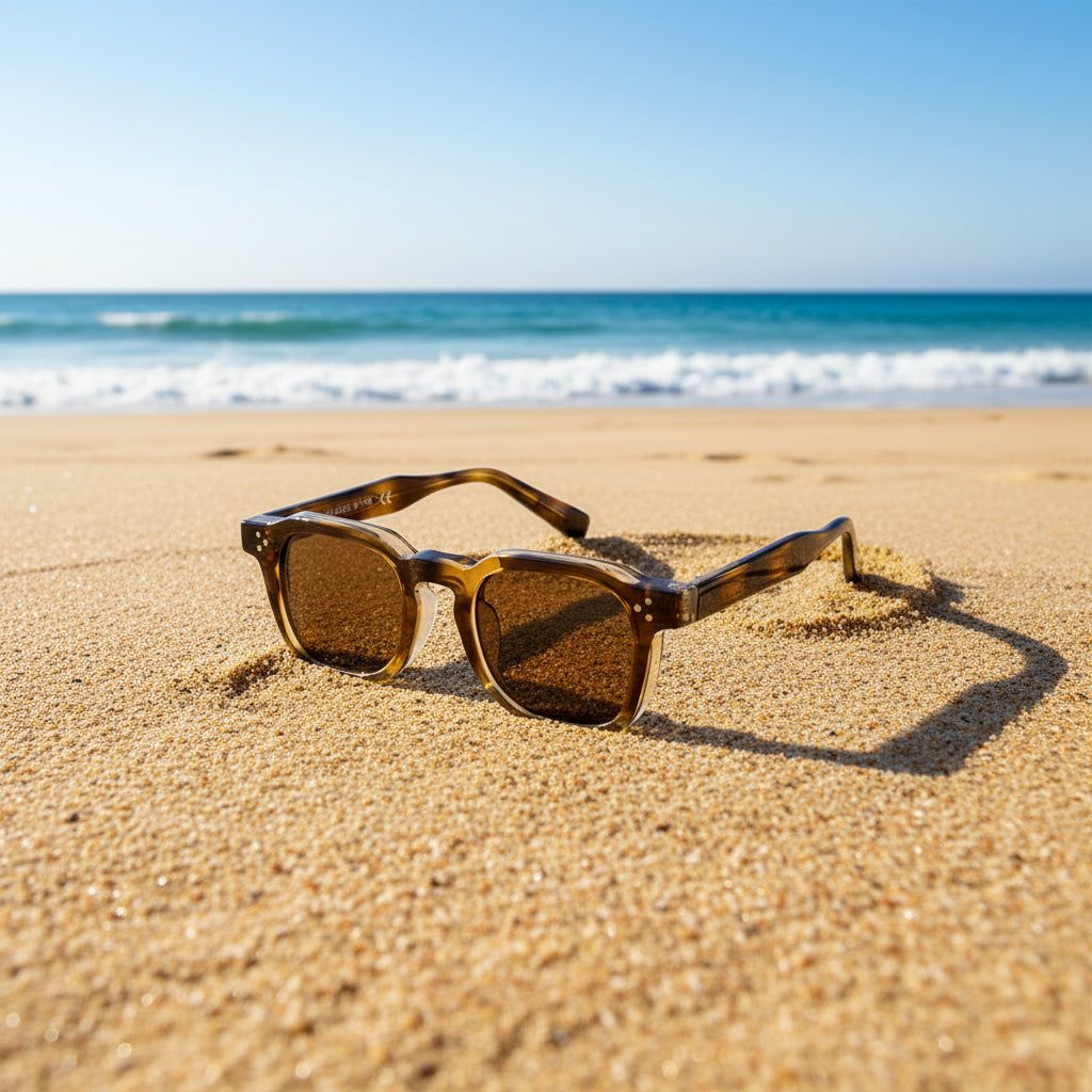 Unisex Retro Sonnenbrille mit kleinem quadratischem Rahmen