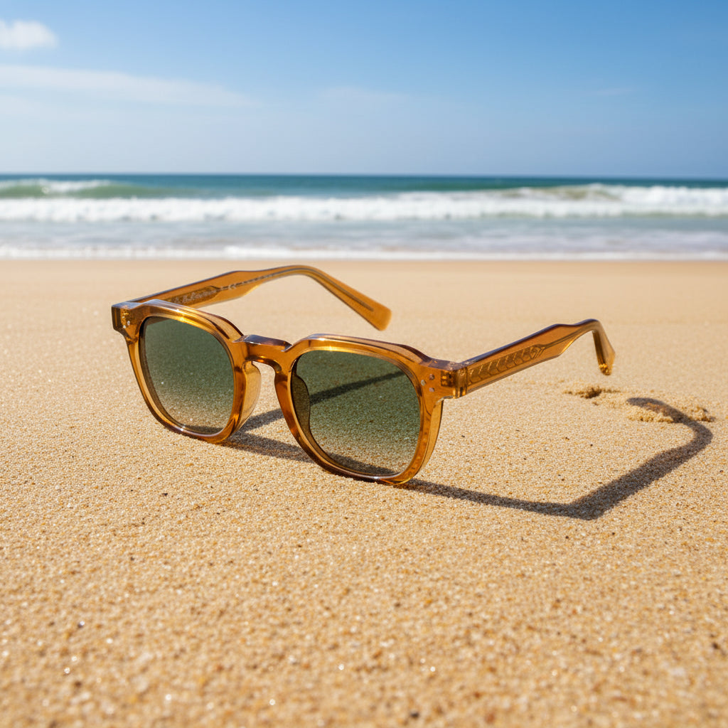 Unisex Retro Sonnenbrille mit kleinem quadratischem Rahmen