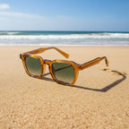 Unisex Retro Sonnenbrille mit kleinem quadratischem Rahmen