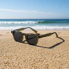 Unisex Retro Sonnenbrille mit kleinem quadratischem Rahmen