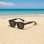 Unisex Retro Sonnenbrille mit kleinem quadratischem Rahmen