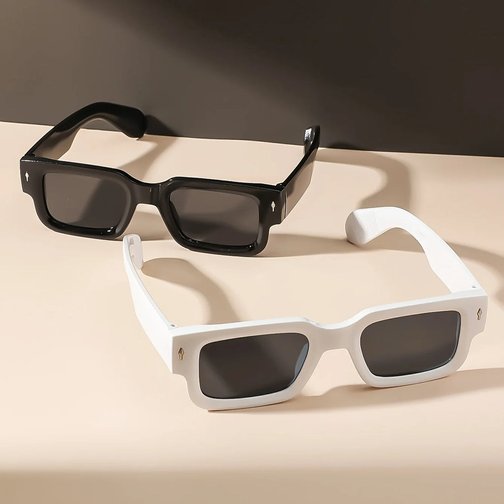 Unisex Retro Quadratische Sonnenbrille