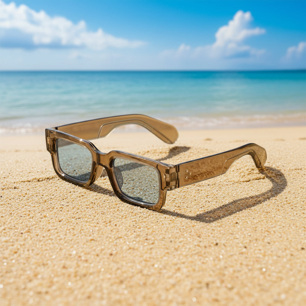 Unisex Retro Quadratische Sonnenbrille