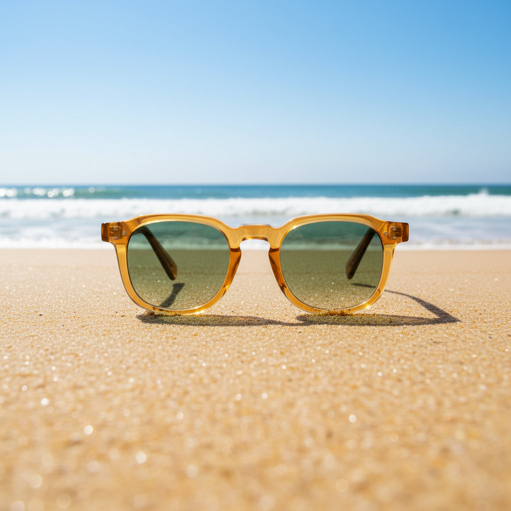 Unisex Retro Sonnenbrille mit kleinem quadratischem Rahmen