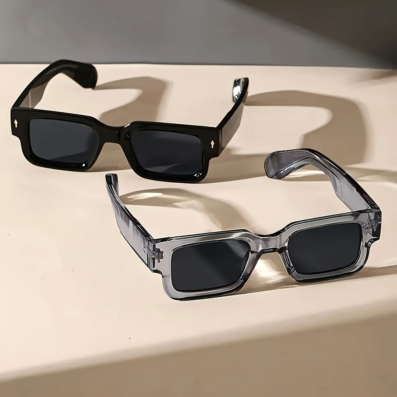 Unisex Retro Quadratische Sonnenbrille