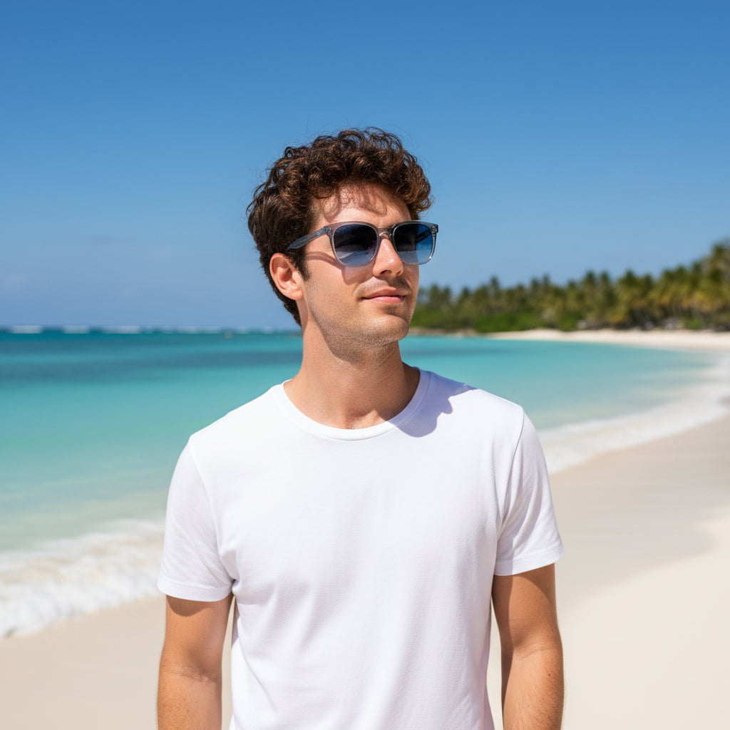 Unisex Retro Sonnenbrille mit kleinem quadratischem Rahmen