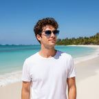 Unisex Retro Sonnenbrille mit kleinem quadratischem Rahmen