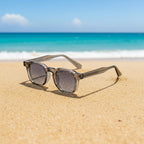 Unisex Retro Sonnenbrille mit kleinem quadratischem Rahmen